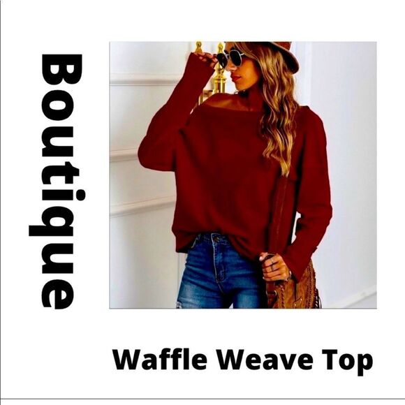 💼Waffle Weave Jersey/Sweater  - Picture 1 of 7